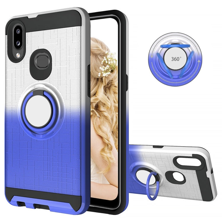 For Galaxy A10s 2 In 1 PC + TPU Protective Case with 360 Degrees Rotate Ring Holder