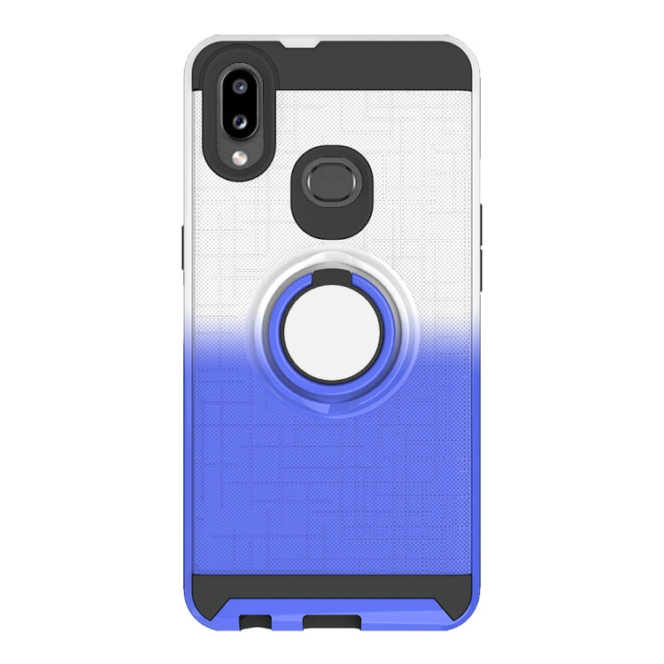 For Galaxy A10s 2 In 1 PC + TPU Protective Case with 360 Degrees Rotate Ring Holder