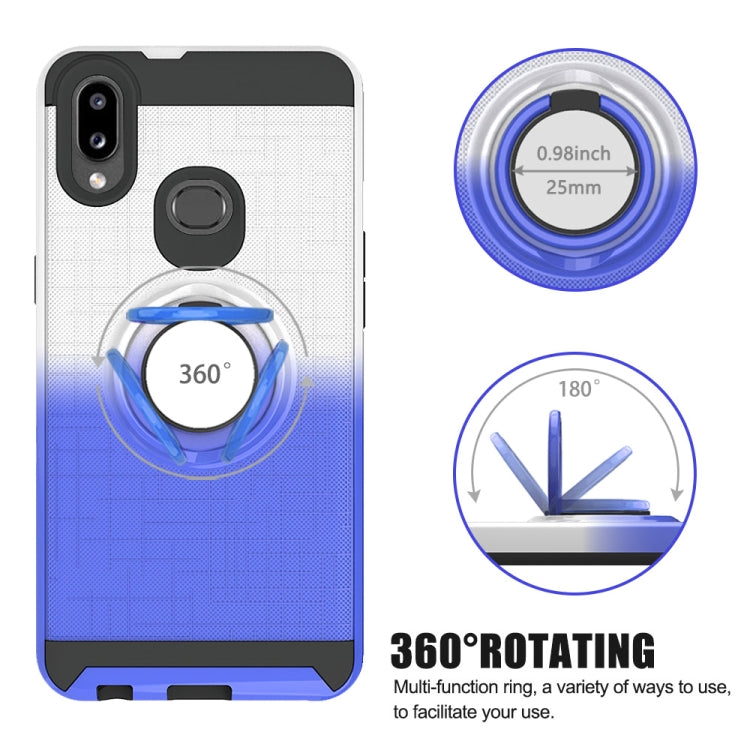 For Galaxy A10s 2 In 1 PC + TPU Protective Case with 360 Degrees Rotate Ring Holder