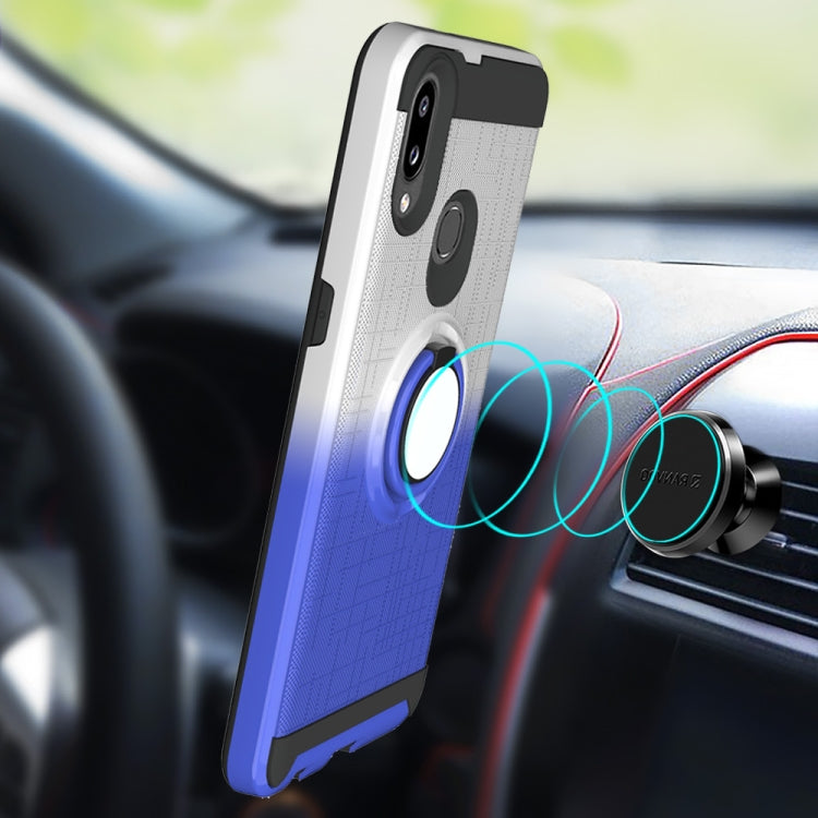 For Galaxy A10s 2 In 1 PC + TPU Protective Case with 360 Degrees Rotate Ring Holder