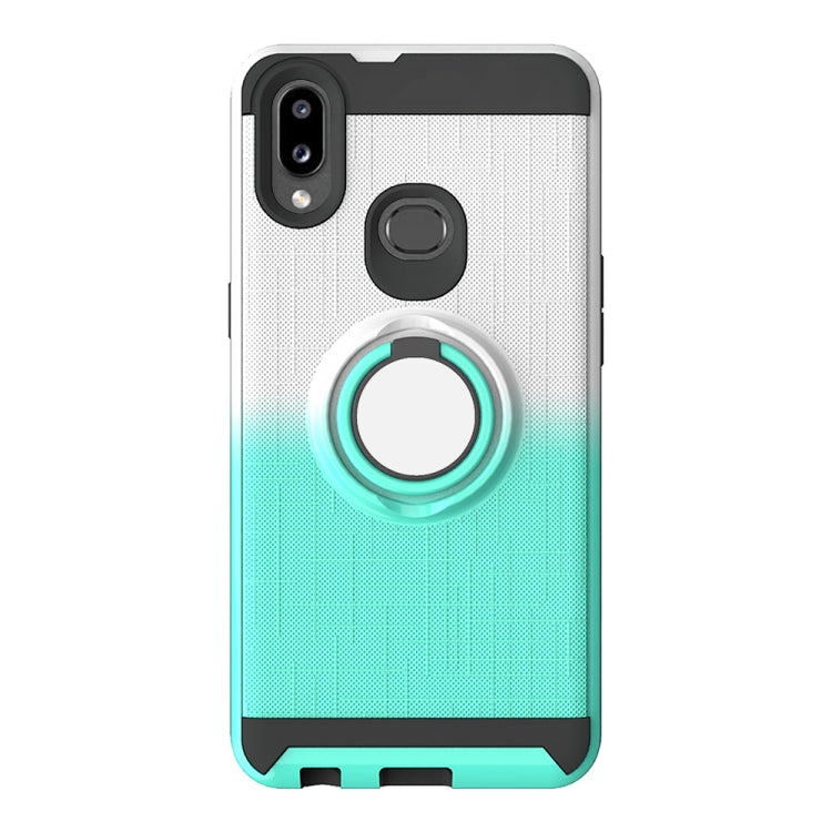 For Galaxy A10s 2 In 1 PC + TPU Protective Case with 360 Degrees Rotate Ring Holder