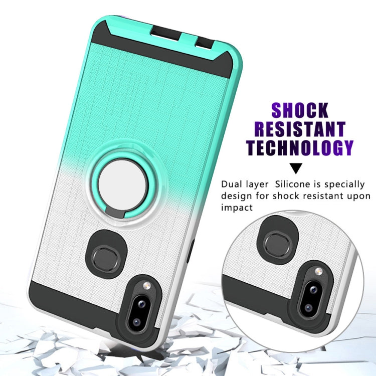 For Galaxy A10s 2 In 1 PC + TPU Protective Case with 360 Degrees Rotate Ring Holder