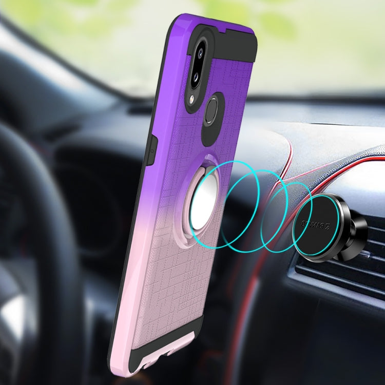 For Galaxy A10s 2 In 1 PC + TPU Protective Case with 360 Degrees Rotate Ring Holder