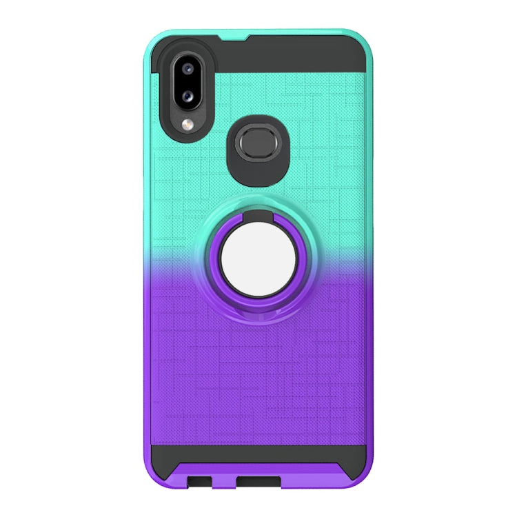 For Galaxy A10s 2 In 1 PC + TPU Protective Case with 360 Degrees Rotate Ring Holder