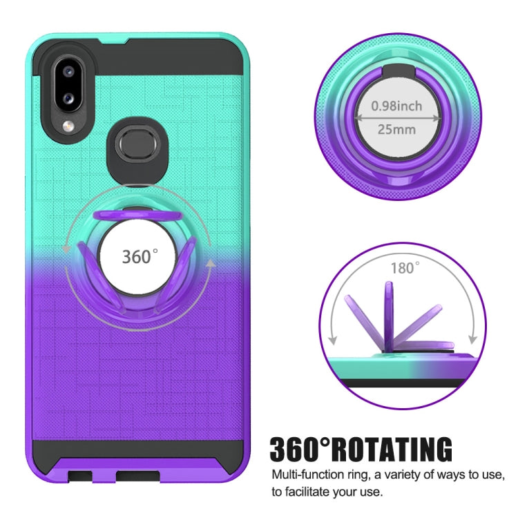 For Galaxy A10s 2 In 1 PC + TPU Protective Case with 360 Degrees Rotate Ring Holder