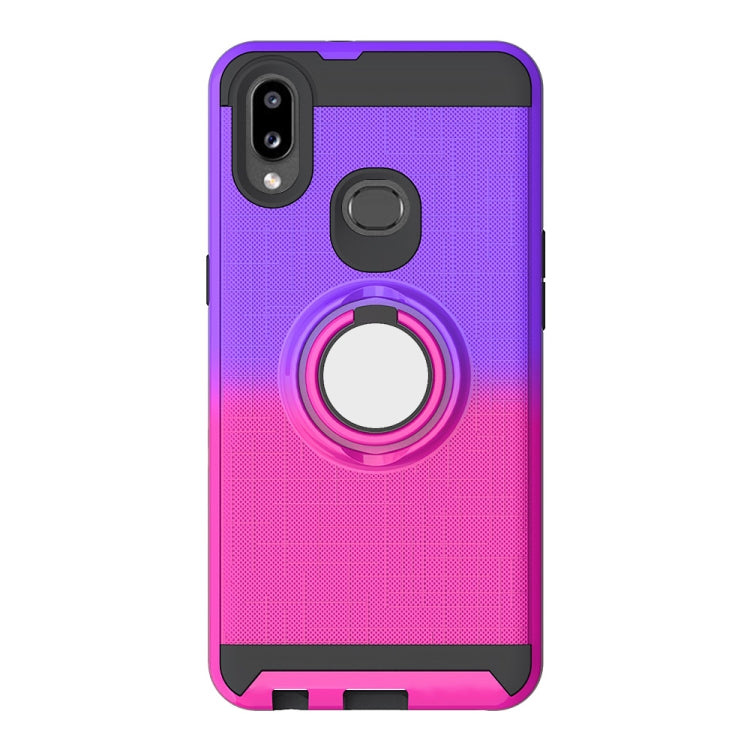 For Galaxy A10s 2 In 1 PC + TPU Protective Case with 360 Degrees Rotate Ring Holder