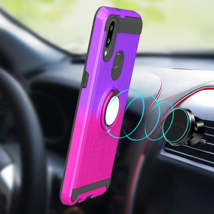 For Galaxy A10s 2 In 1 PC + TPU Protective Case with 360 Degrees Rotate Ring Holder