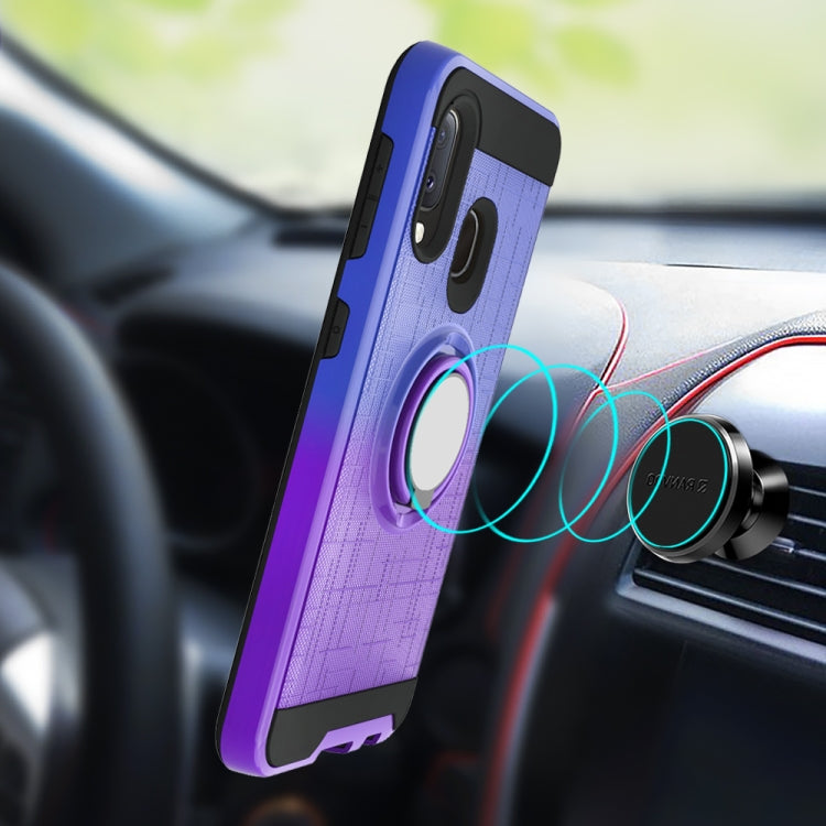 For Galaxy A20e / A10e 2 In 1 PC + TPU Protective Case with 360 Degrees Rotate Ring Holder