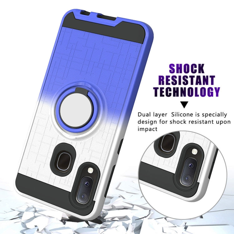 For Galaxy A20e / A10e 2 In 1 PC + TPU Protective Case with 360 Degrees Rotate Ring Holder