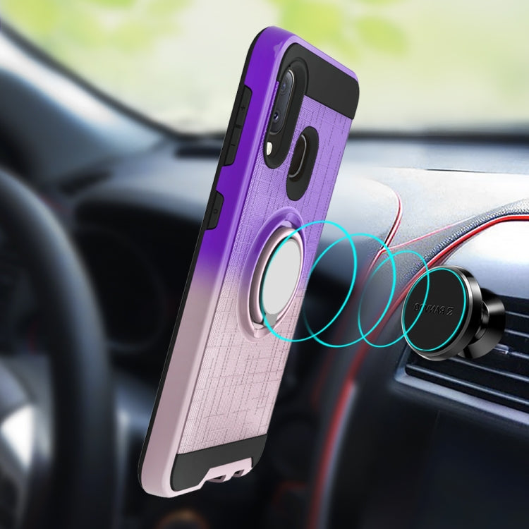 For Galaxy A20e / A10e 2 In 1 PC + TPU Protective Case with 360 Degrees Rotate Ring Holder