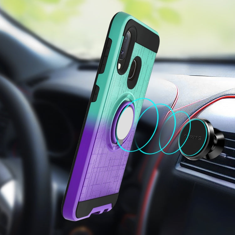 For Galaxy A20e / A10e 2 In 1 PC + TPU Protective Case with 360 Degrees Rotate Ring Holder