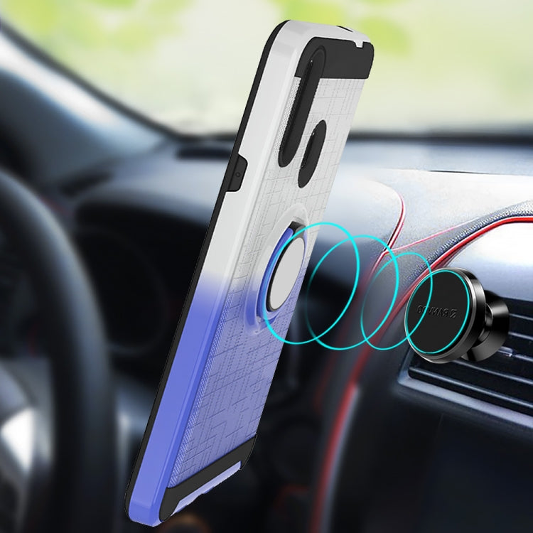 For Galaxy A20s 2 In 1 PC + TPU Protective Case with 360 Degrees Rotate Ring Holder