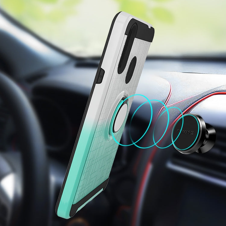 For Galaxy A20s 2 In 1 PC + TPU Protective Case with 360 Degrees Rotate Ring Holder