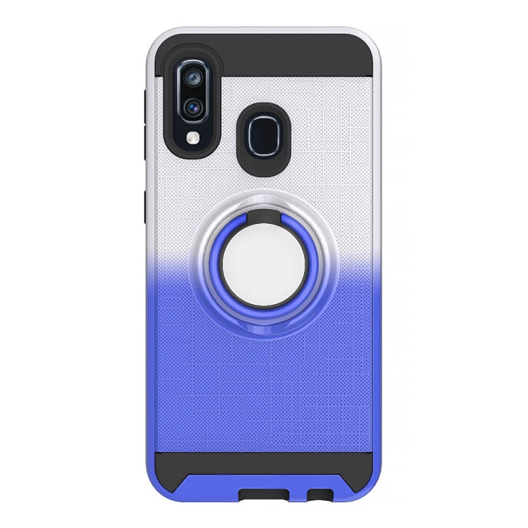 For Galaxy A40 2 In 1 PC + TPU Protective Case with 360 Degrees Rotate Ring Holder