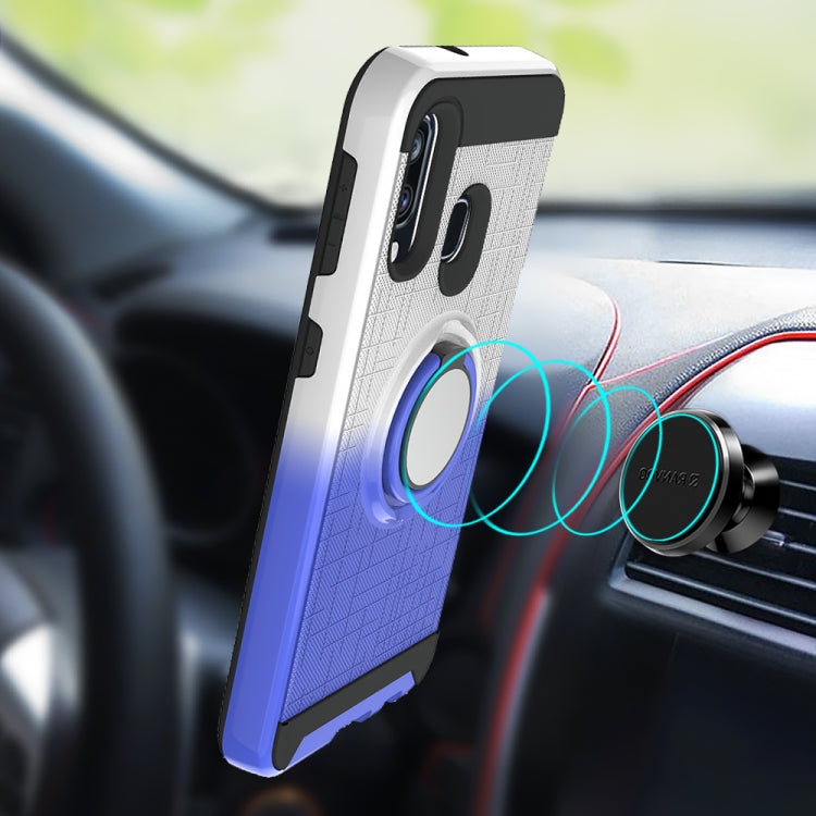 For Galaxy A40 2 In 1 PC + TPU Protective Case with 360 Degrees Rotate Ring Holder