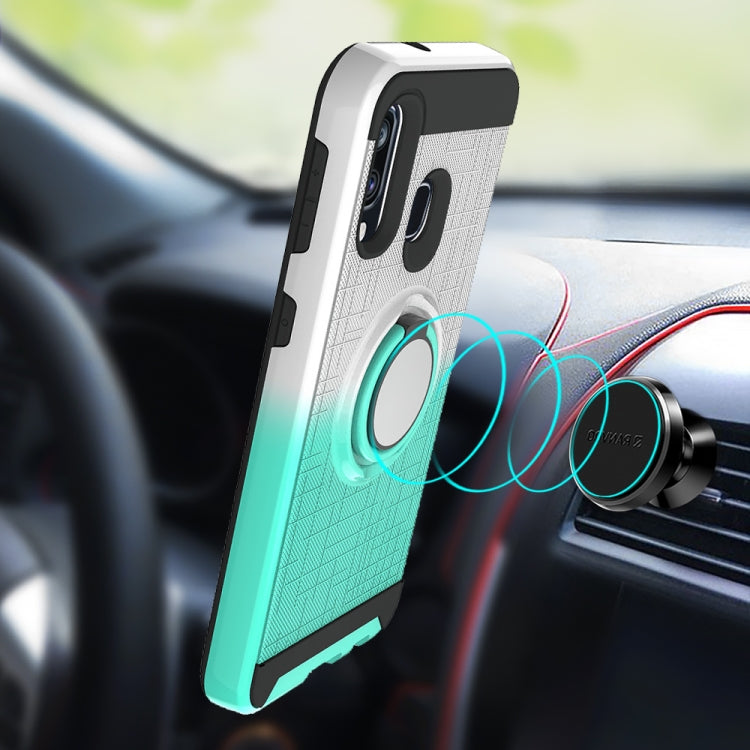 For Galaxy A40 2 In 1 PC + TPU Protective Case with 360 Degrees Rotate Ring Holder