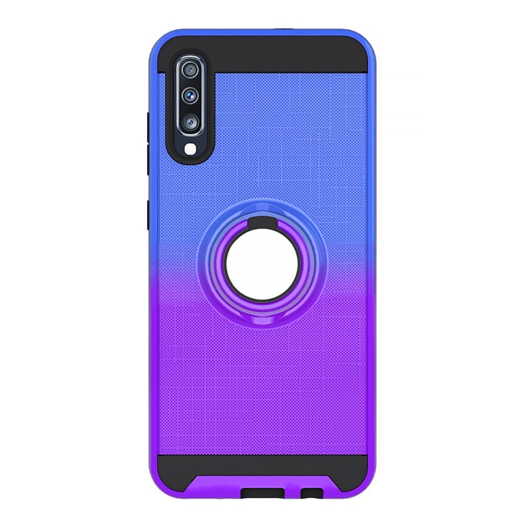 For Galaxy A70 2 In 1 PC + TPU Protective Case with 360 Degrees Rotate Ring Holder