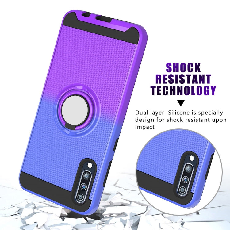 For Galaxy A70 2 In 1 PC + TPU Protective Case with 360 Degrees Rotate Ring Holder