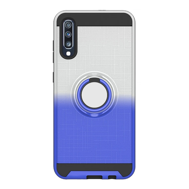For Galaxy A70 2 In 1 PC + TPU Protective Case with 360 Degrees Rotate Ring Holder