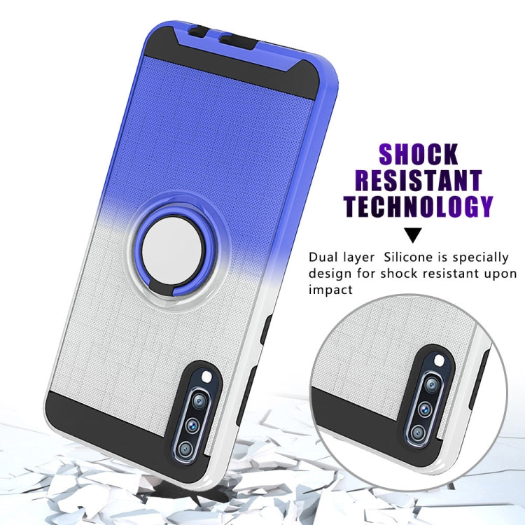 For Galaxy A70 2 In 1 PC + TPU Protective Case with 360 Degrees Rotate Ring Holder