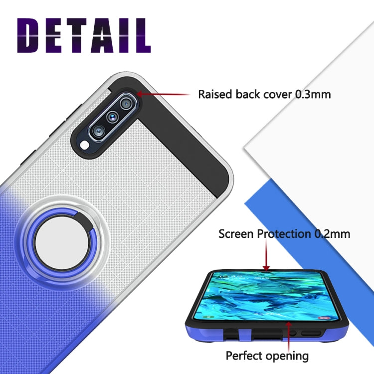 For Galaxy A70 2 In 1 PC + TPU Protective Case with 360 Degrees Rotate Ring Holder