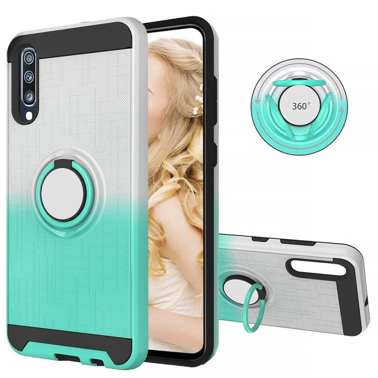 For Galaxy A70 2 In 1 PC + TPU Protective Case with 360 Degrees Rotate Ring Holder