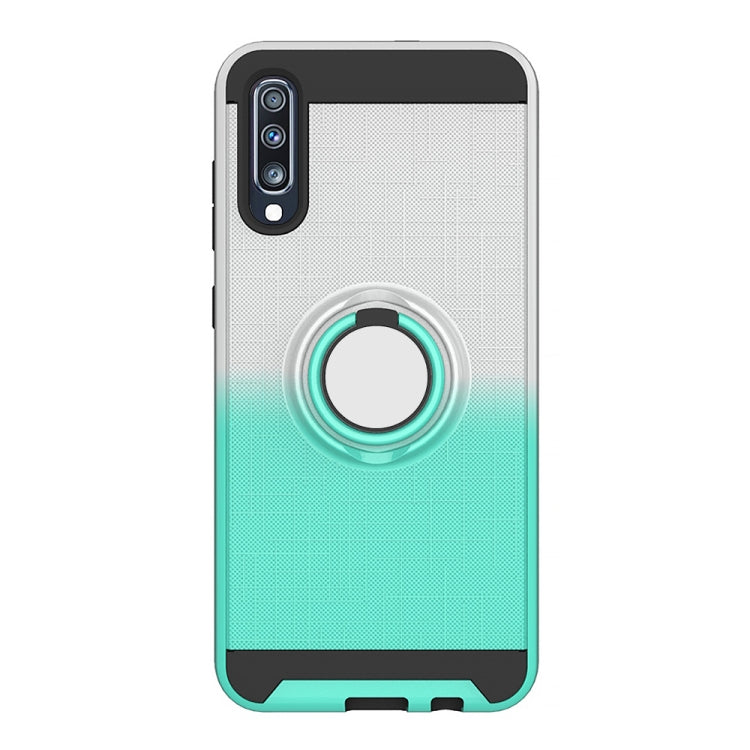 For Galaxy A70 2 In 1 PC + TPU Protective Case with 360 Degrees Rotate Ring Holder