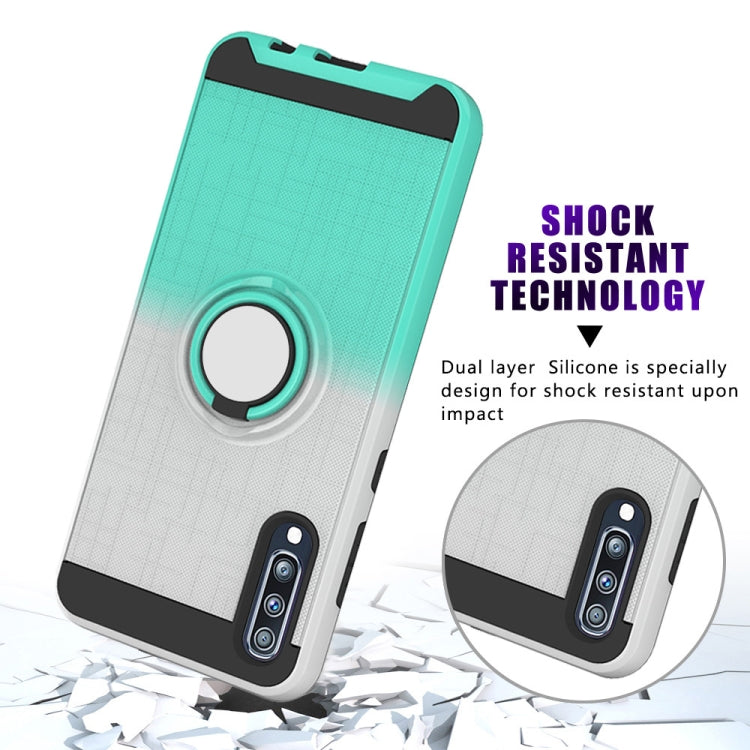 For Galaxy A70 2 In 1 PC + TPU Protective Case with 360 Degrees Rotate Ring Holder
