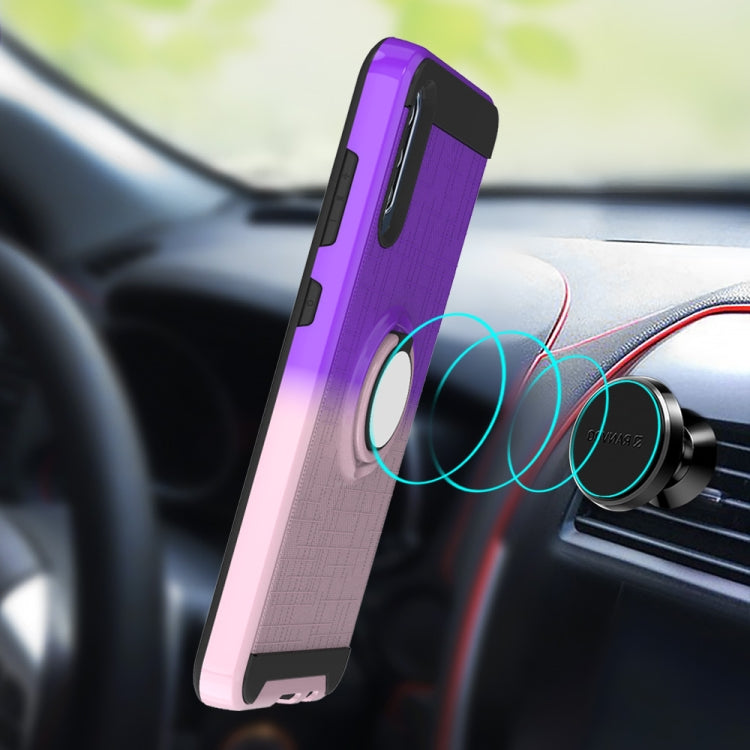 For Galaxy A70 2 In 1 PC + TPU Protective Case with 360 Degrees Rotate Ring Holder