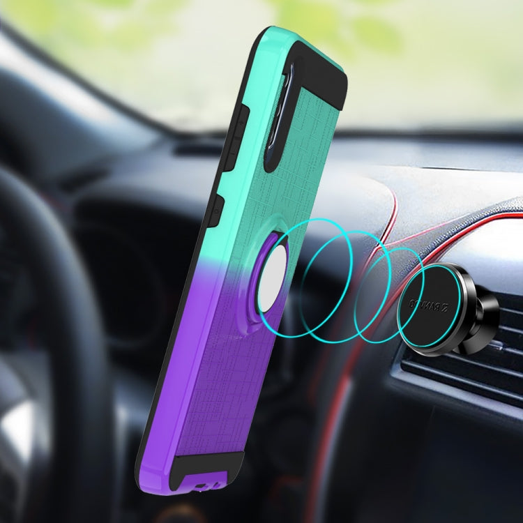 For Galaxy A70 2 In 1 PC + TPU Protective Case with 360 Degrees Rotate Ring Holder