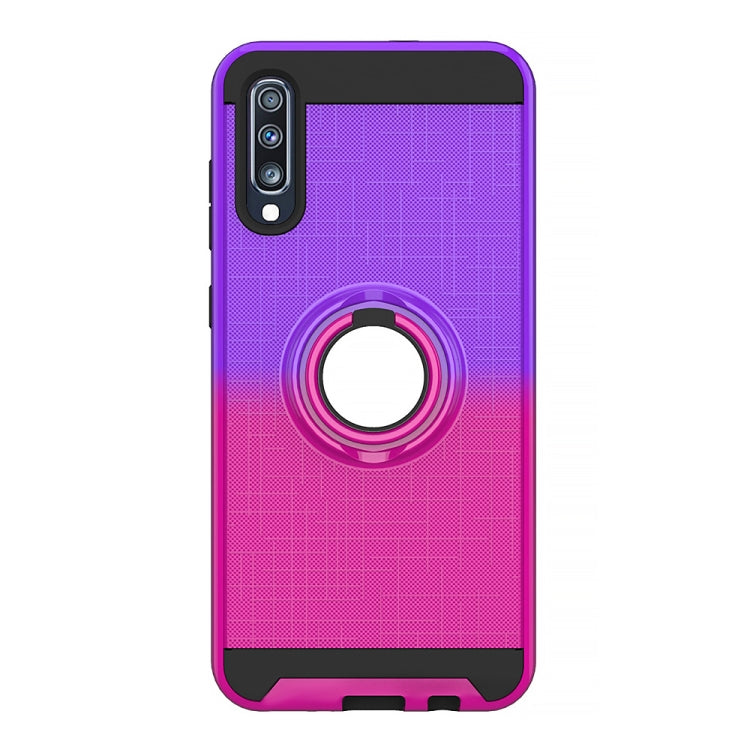 For Galaxy A70 2 In 1 PC + TPU Protective Case with 360 Degrees Rotate Ring Holder