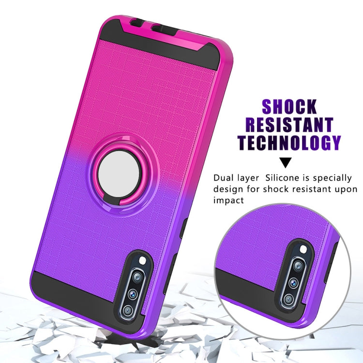 For Galaxy A70 2 In 1 PC + TPU Protective Case with 360 Degrees Rotate Ring Holder