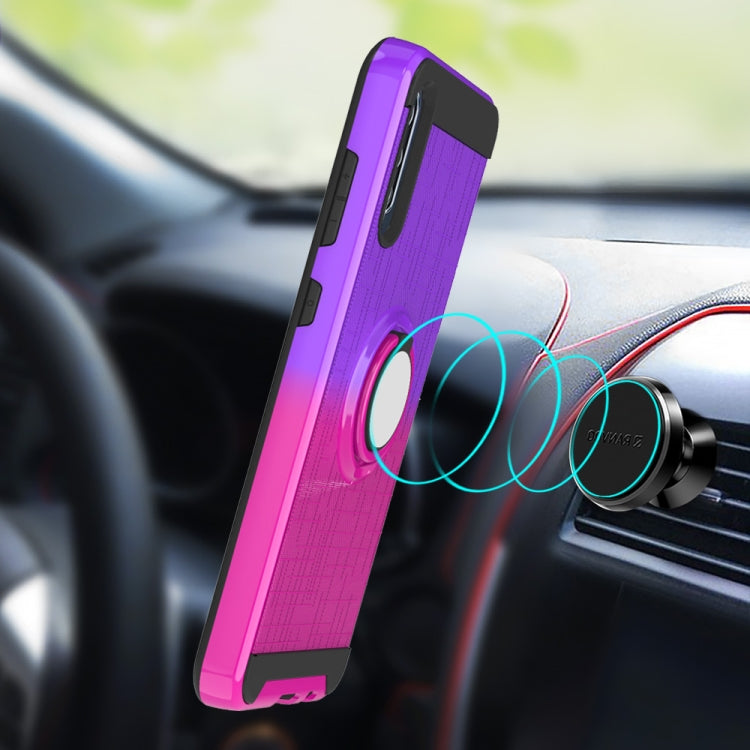 For Galaxy A70 2 In 1 PC + TPU Protective Case with 360 Degrees Rotate Ring Holder