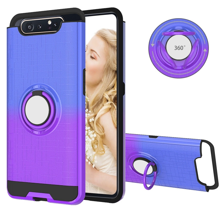 For Galaxy A80 / A90 2 In 1 PC + TPU Protective Case with 360 Degrees Rotate Ring Holder
