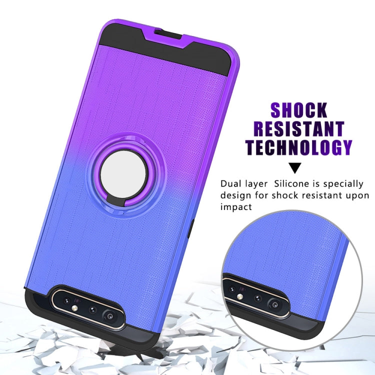 For Galaxy A80 / A90 2 In 1 PC + TPU Protective Case with 360 Degrees Rotate Ring Holder