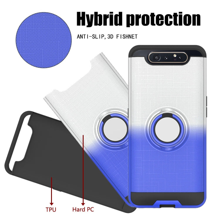 For Galaxy A80 / A90 2 In 1 PC + TPU Protective Case with 360 Degrees Rotate Ring Holder