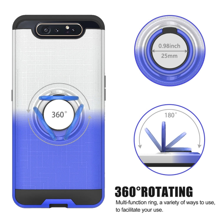 For Galaxy A80 / A90 2 In 1 PC + TPU Protective Case with 360 Degrees Rotate Ring Holder