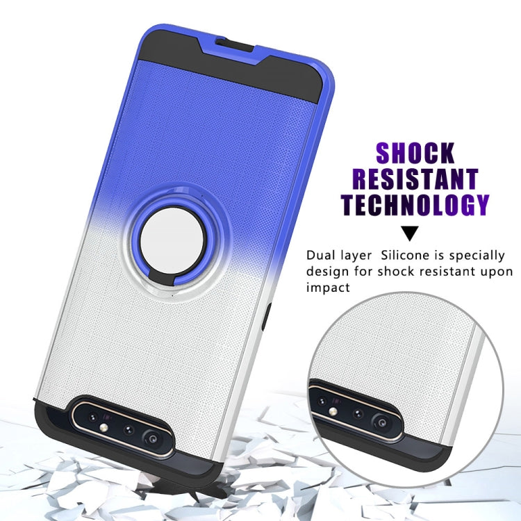 For Galaxy A80 / A90 2 In 1 PC + TPU Protective Case with 360 Degrees Rotate Ring Holder
