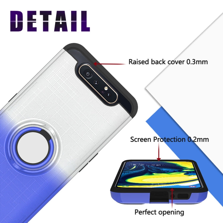 For Galaxy A80 / A90 2 In 1 PC + TPU Protective Case with 360 Degrees Rotate Ring Holder