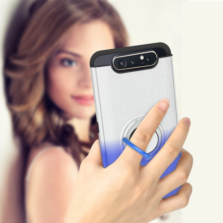 For Galaxy A80 / A90 2 In 1 PC + TPU Protective Case with 360 Degrees Rotate Ring Holder