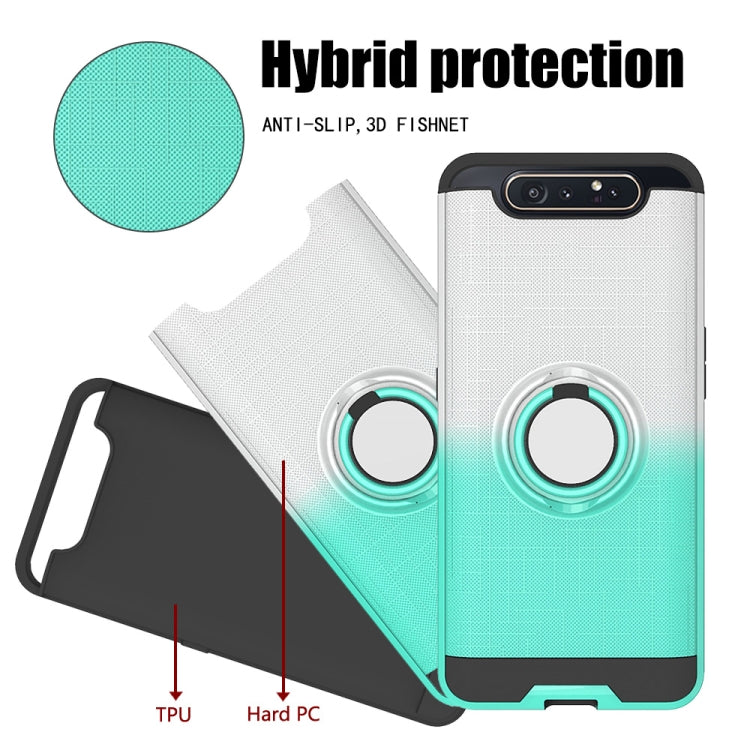 For Galaxy A80 / A90 2 In 1 PC + TPU Protective Case with 360 Degrees Rotate Ring Holder