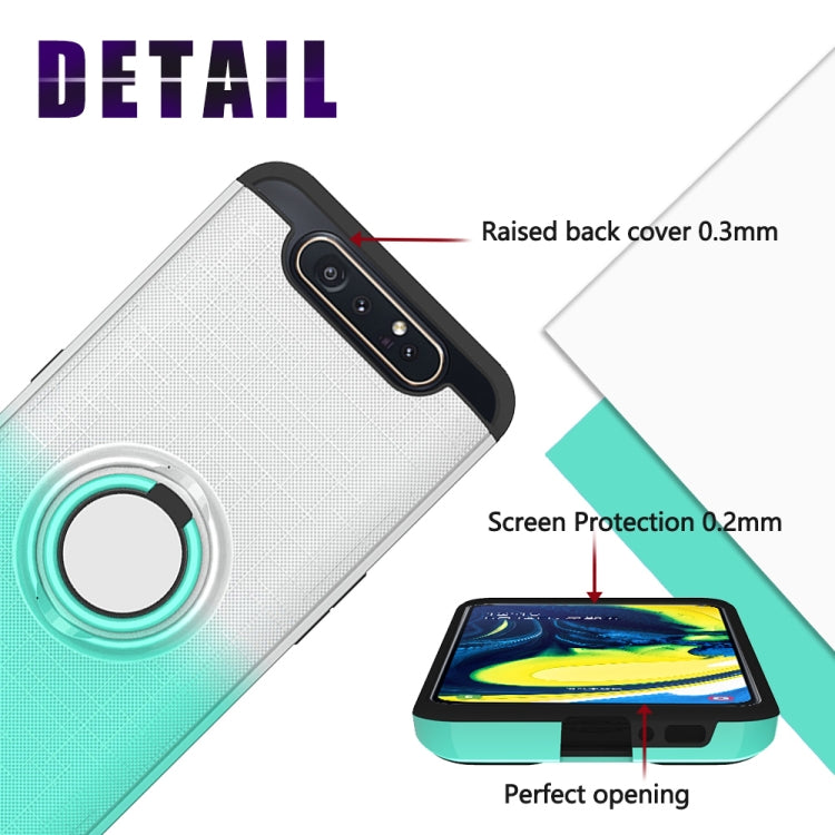 For Galaxy A80 / A90 2 In 1 PC + TPU Protective Case with 360 Degrees Rotate Ring Holder