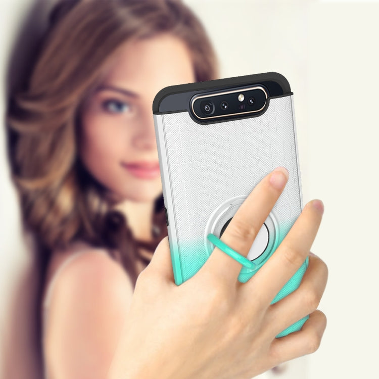 For Galaxy A80 / A90 2 In 1 PC + TPU Protective Case with 360 Degrees Rotate Ring Holder