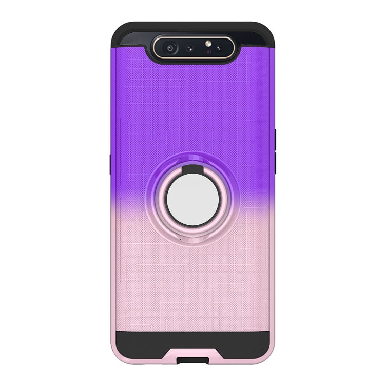 For Galaxy A80 / A90 2 In 1 PC + TPU Protective Case with 360 Degrees Rotate Ring Holder