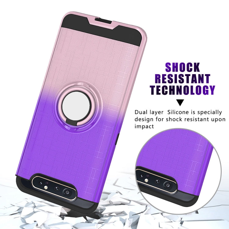 For Galaxy A80 / A90 2 In 1 PC + TPU Protective Case with 360 Degrees Rotate Ring Holder