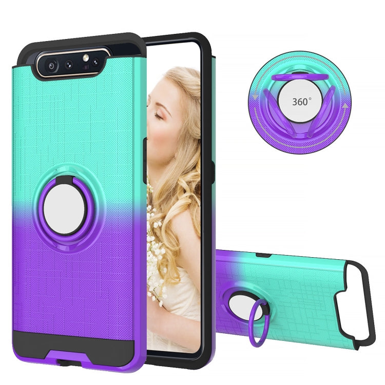For Galaxy A80 / A90 2 In 1 PC + TPU Protective Case with 360 Degrees Rotate Ring Holder