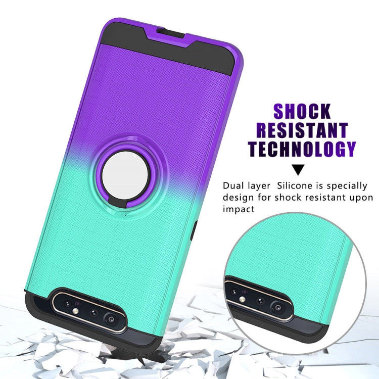 For Galaxy A80 / A90 2 In 1 PC + TPU Protective Case with 360 Degrees Rotate Ring Holder