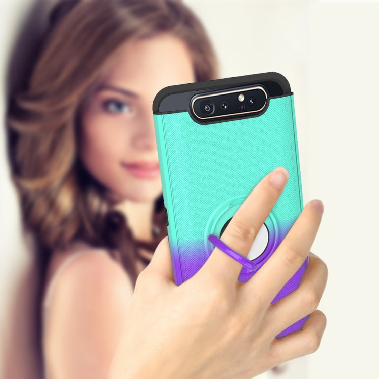 For Galaxy A80 / A90 2 In 1 PC + TPU Protective Case with 360 Degrees Rotate Ring Holder