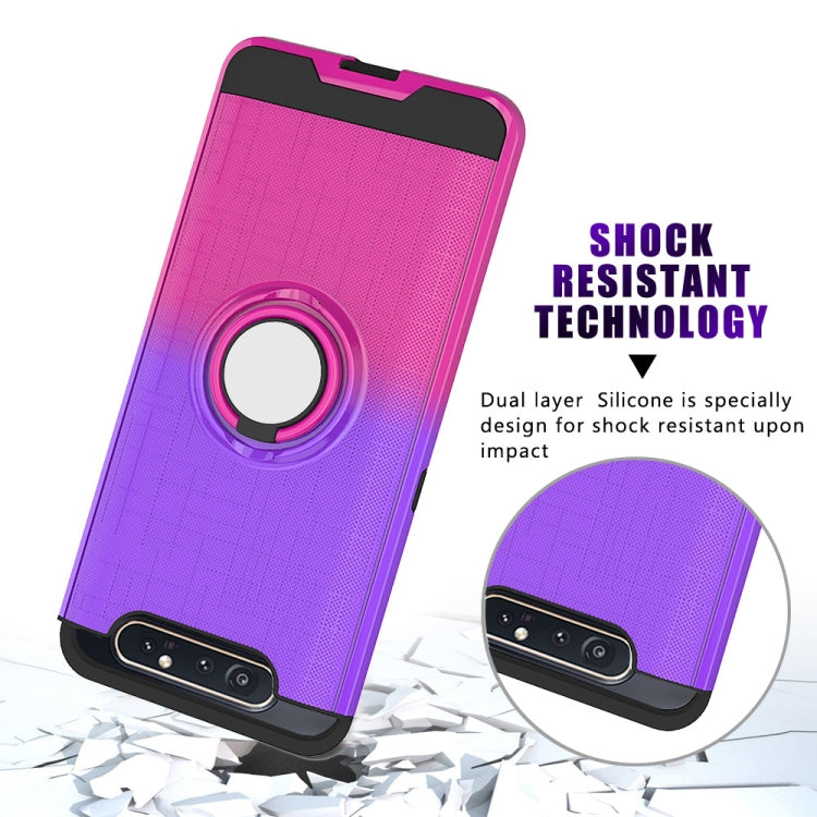 For Galaxy A80 / A90 2 In 1 PC + TPU Protective Case with 360 Degrees Rotate Ring Holder