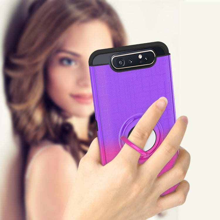 For Galaxy A80 / A90 2 In 1 PC + TPU Protective Case with 360 Degrees Rotate Ring Holder